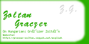 zoltan graczer business card